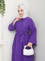 Maxikleid mit Taillengürtel