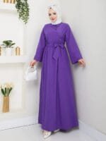 Maxikleid mit Taillengürtel
