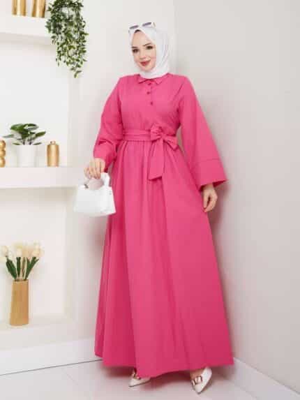 Maxikleid mit Taillengürtel