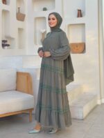Elegant Maxi Dress with Ruffles and Lace Details – Airy Opaque - Image 9