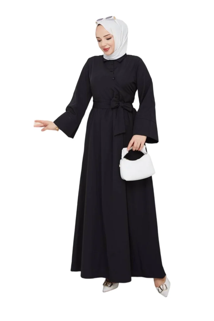 Maxikleid mit Taillengürtel