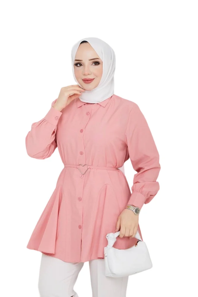 Tunic with Button Placket