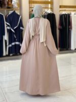 Elegant Crinkle Abaya with Belt – Stylish & Timeless - Image 12