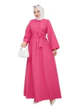 Maxi Dress with Waist Belt