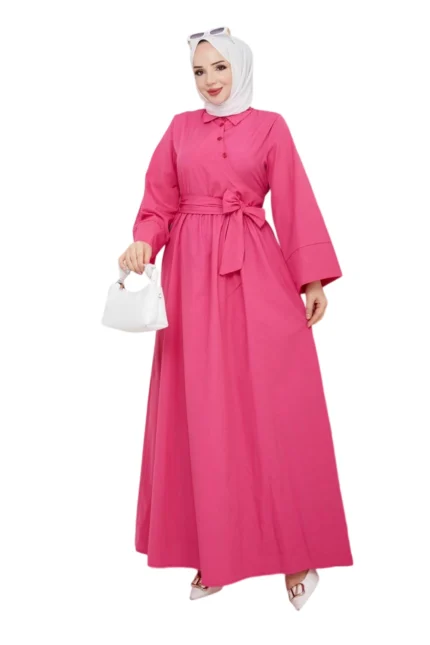 Maxikleid mit Taillengürtel