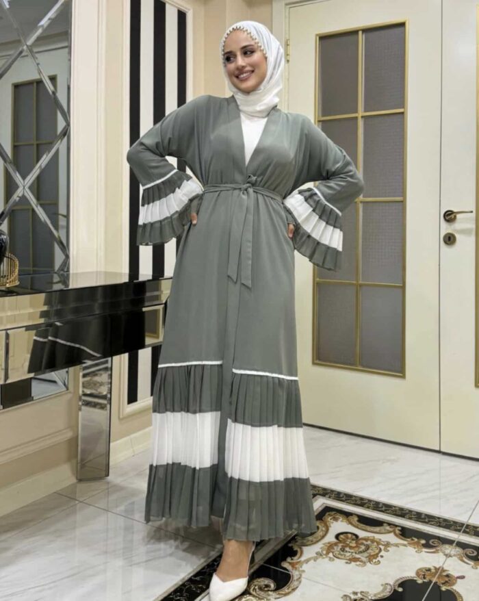 Modest Abaya mit Plisseeärmeln | Für Damen & Sommer 2025 – Bild 3