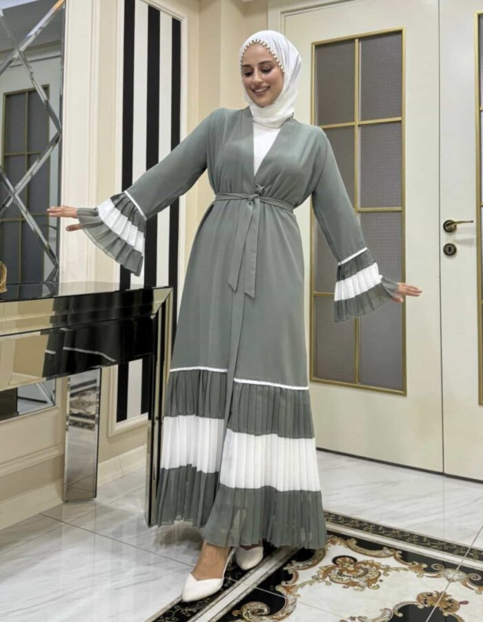 Modest Abaya mit Plisseeärmeln | Für Damen & Sommer 2025 – Bild 4