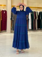 Elegant Maxi Dress with Ruffles and Lace Details – Airy Opaque - Image 2