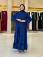 Elegant Maxi Dress with Ruffles and Lace Details – Airy Opaque - Image 3