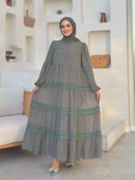 Elegant Maxi Dress with Ruffles and Lace Details – Airy Opaque - Image 10