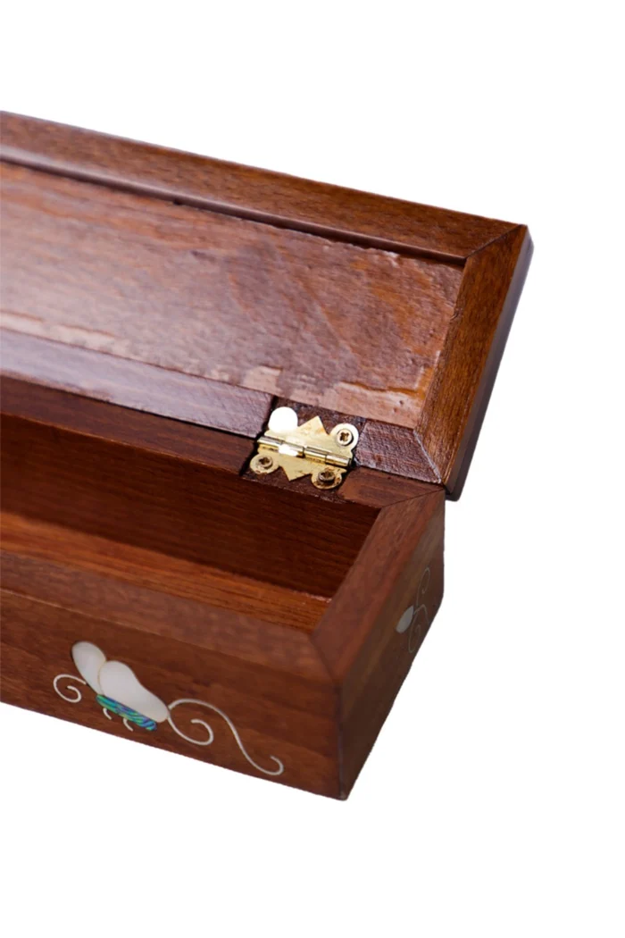 Handmade Jewelry Box with Mother-Of-Pearl Inlay - Image 2