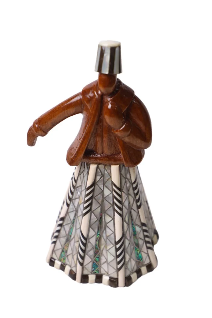 Whirling Dervish Figurine “Malawiya” – Handmade from Damascus - Image 4