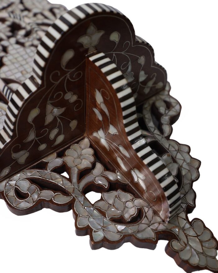 Traditional Kaziyah Wall Shelf with Mother-Of-Pearl – Set of 2, Handmade - Image 4