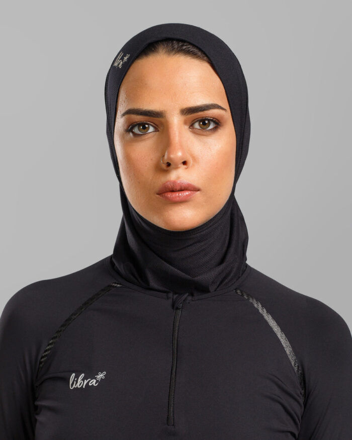 Sport Hijab Light - Black - Image 1