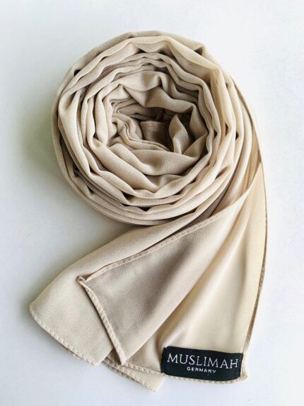 Stark White Premium Chiffon Hijab