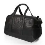 Robust Canvas & Leather Travel Bag | Weekender Black