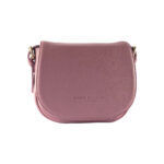 Women's Leather Crossbody Bag | Dusty Pink - Image 5