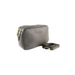 Women's Leather Shoulder Bag with Double Zipper - Image 3