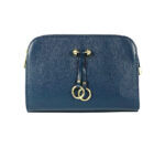 Elegant Leather Shoulder Bag | Blue - Image 2