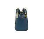 Elegant Leather Shoulder Bag | Blue - Image 3