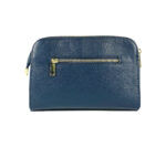 Elegant Leather Shoulder Bag | Blue - Image 4