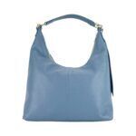 Soft Leather Shoulder Bag for Women | Light Blue - Image 3