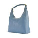 Soft Leather Shoulder Bag for Women | Light Blue - Image 5
