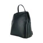 Women's Leather Backpack with Double Compartment | Black - Image 2