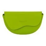 Abgerundete Leder-Umhängetasche für Damen | Limettengrün – Bild 2