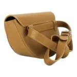 Abgerundete Leder-Umhängetasche | Cognac – Bild 4