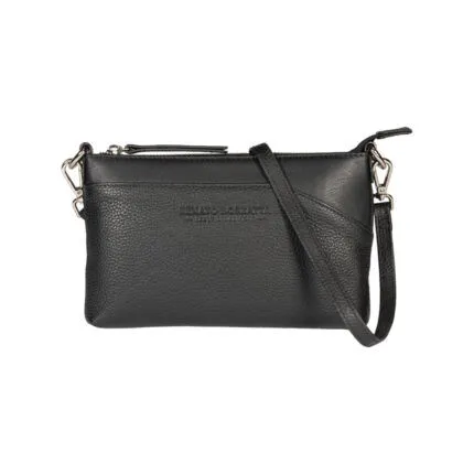 Versatile 3-in-1 Leather Clutch | Black