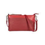 Versatile 3-In-1 Leather Clutch | Red