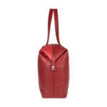 Convertible Leather Shopping Bag | Red - Image 4